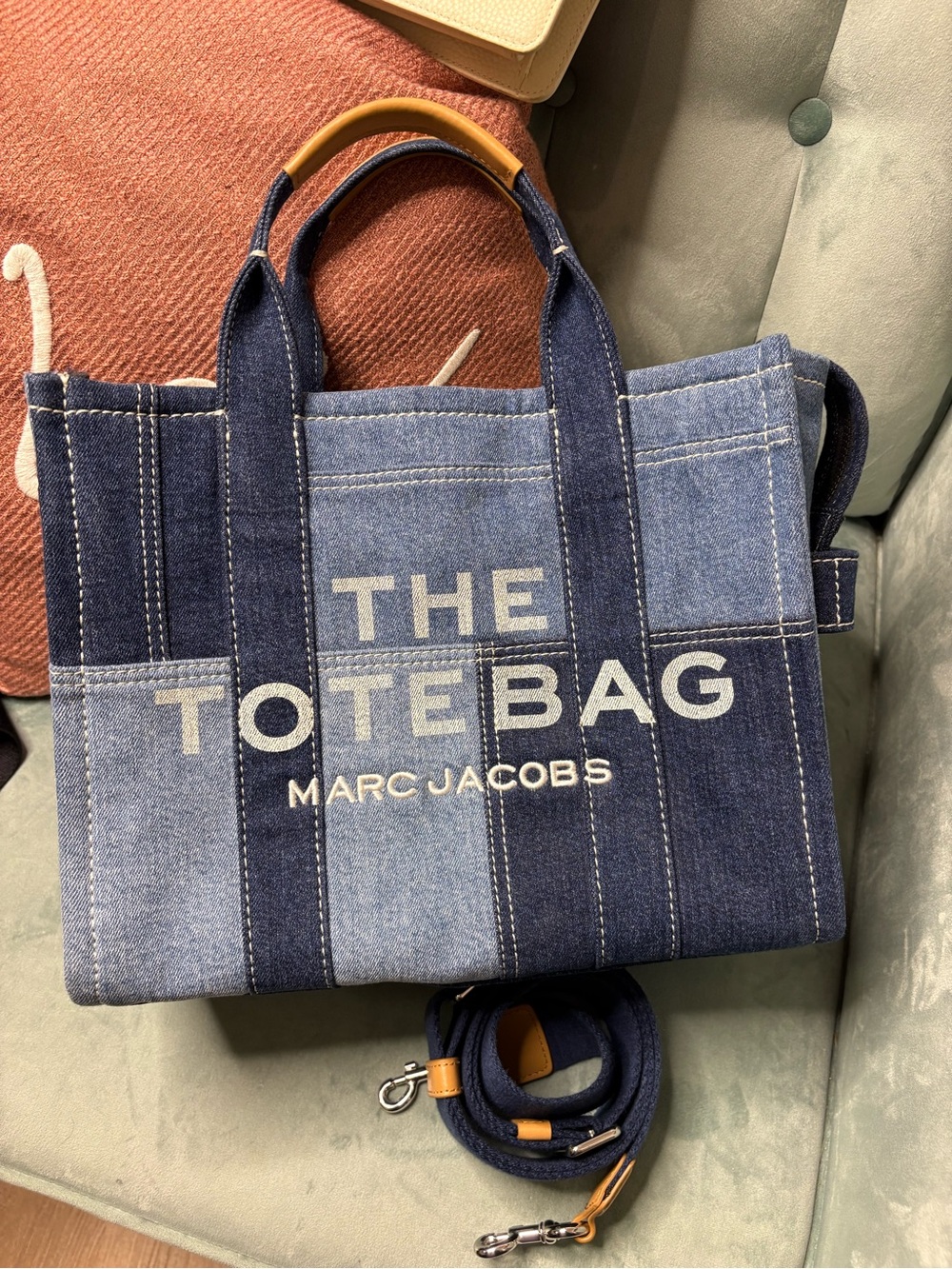 Medium Marc Jacobs Denim The Tote Bag EUC
